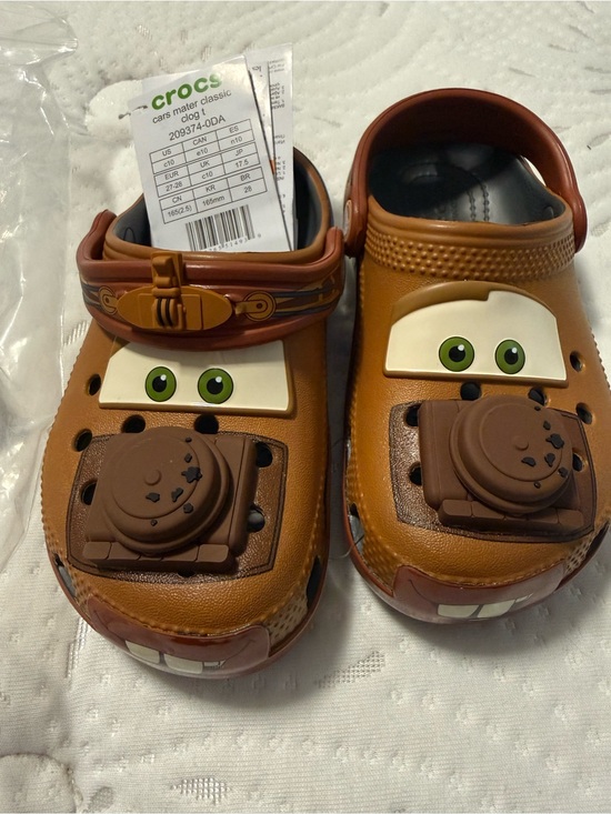 CROCS Other - CROCS Kids' Brown Mater Cars Classic Clog with Character Details